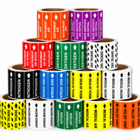 Medical Gas Pipe Labels