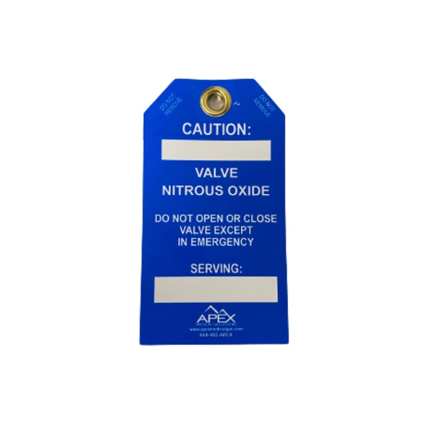 Medical Gas Valve Tags