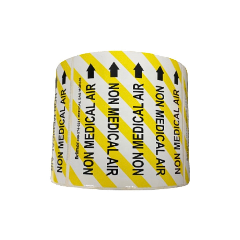 Medical Gas Pipe Labels