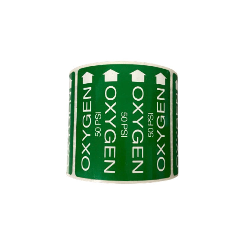 Medical Gas Pipe Labels