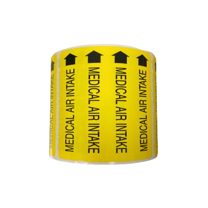 Medical Gas Pipe Labels