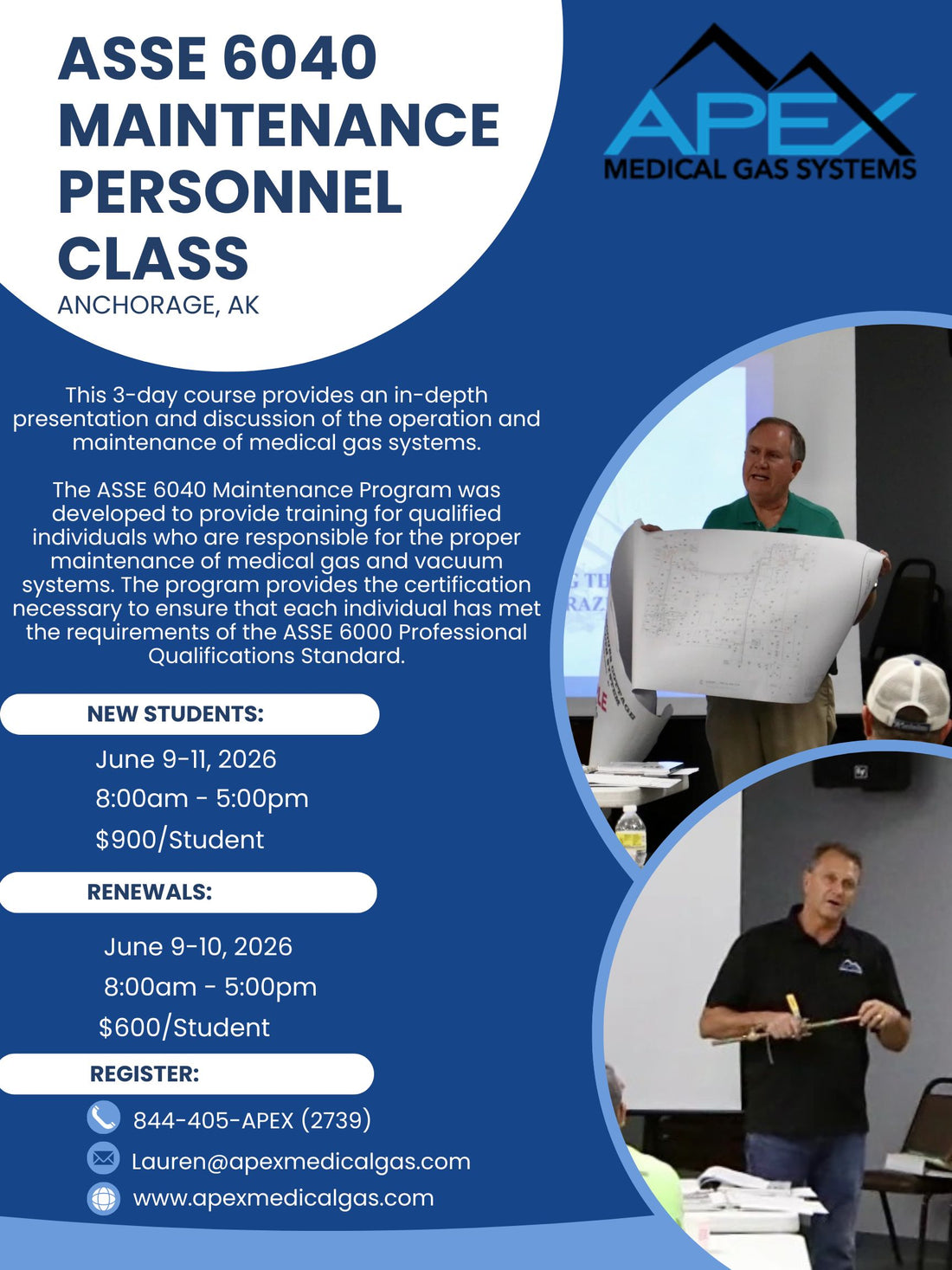 ASSE 6040 Medical Gas Systems Maintenance (Alaska)